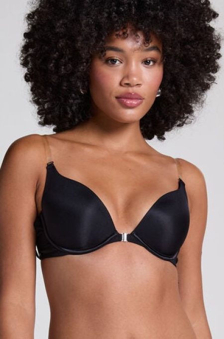 Hunkemöller Voorgevormde push-up beugel bh Transparant Zwart
