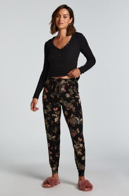 Hunkemöller Pyjama broek Jersey Zwart