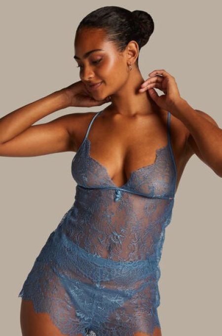 Hunkemöller Cami Lace Delphine Blauw