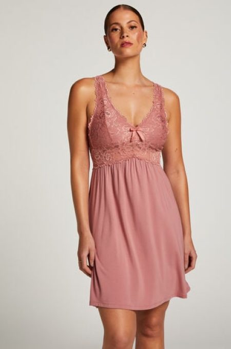 Hunkemöller Slipdress Nora Lace Roze