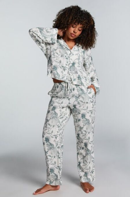 Hunkemöller Petite pyjamabroek Wit