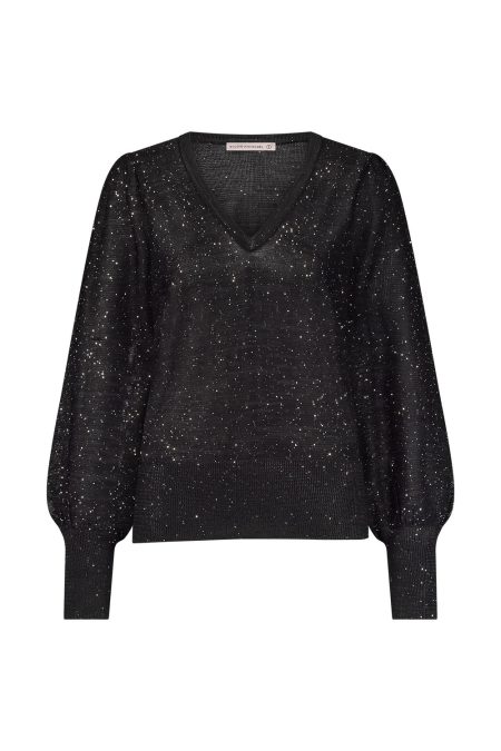 Studio Anneloes Fennie Vneck Pullover 12063 Trui 9000 Black