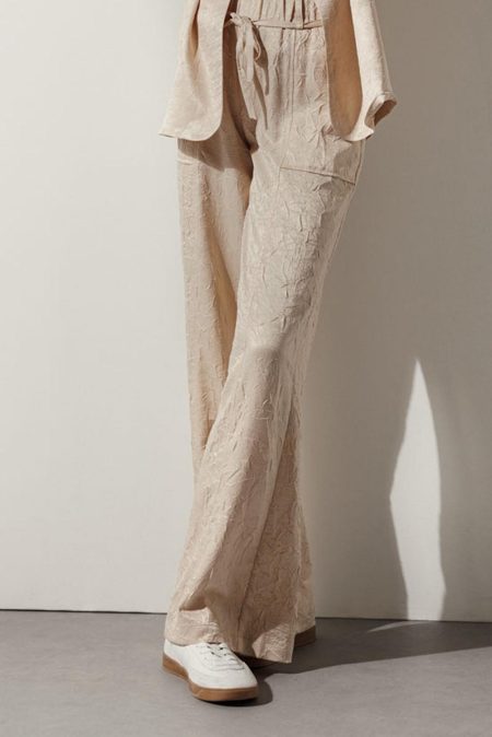 Tramontana Crinkled Satin Trousers C40-15-101 Broek 002000-sand