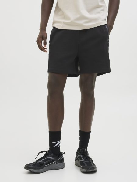 Jack & Jones Jpstgordon Fusion Sweat Shorts Srt Sn Korte Broeken Black