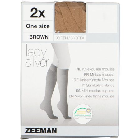 Lady Silver Kniekousen 30 den Stretch 2-Pack