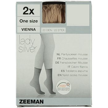 Lady Silver Pantysokjes 20 den Stretch 2-Pack