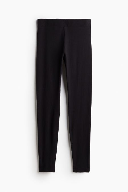 H & M - Legging - High waist - Zwart