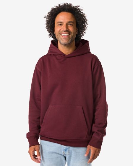 HEMA HEMA Herenhoodie Maarten Donkerrood (donkerrood)