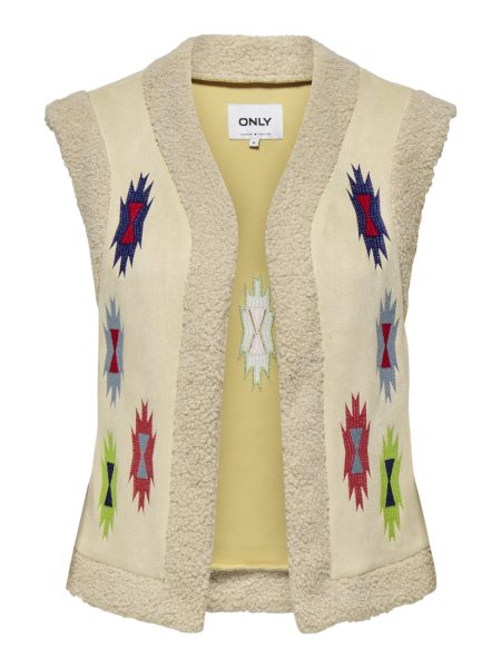 Only Female Vesten Onlfrida Aztec Emb. Waistcoat Cs Otw