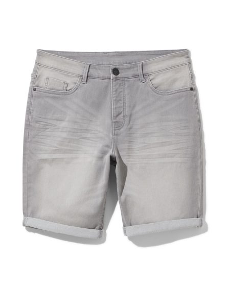 HEMA Heren Short Jogdenim Grijs (grijs)