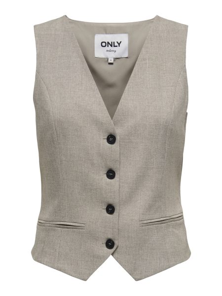 Only Female Vesten Onllinda S/l Mel Fitted Vest Cc Tlr