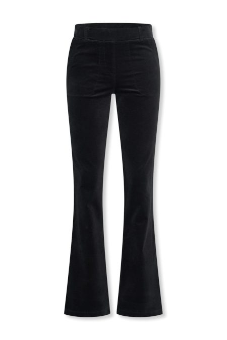 Helena Hart 7559 Broek Flair Velvet Flared Zwart