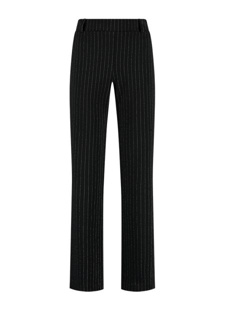 Helena Hart 7551 Broek Soul Pinstripe Broek Zwart