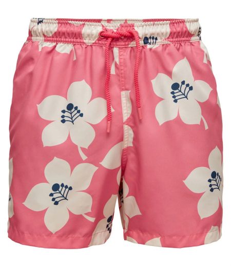 Björn Borg - Jongens - Kenny Swimshort - Multicolour/Roze - Maat 158-164