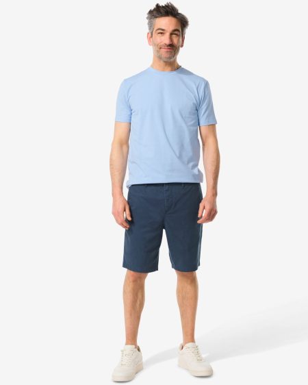 HEMA Heren Chino Short Donkerblauw (donkerblauw)