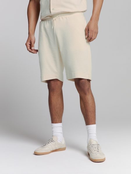 No- Excess Short Jersey Solid Terry Korte Broeken 122 Cement