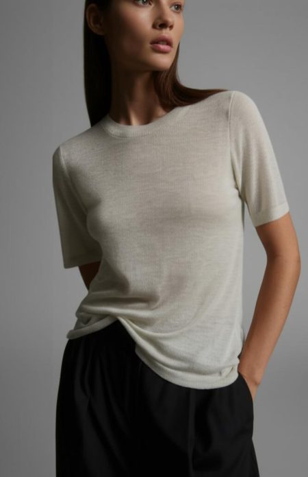 Msch Copenhagen Mschrini Kobra 2 4 Pullover Trui Korte Mouw Sand Melange