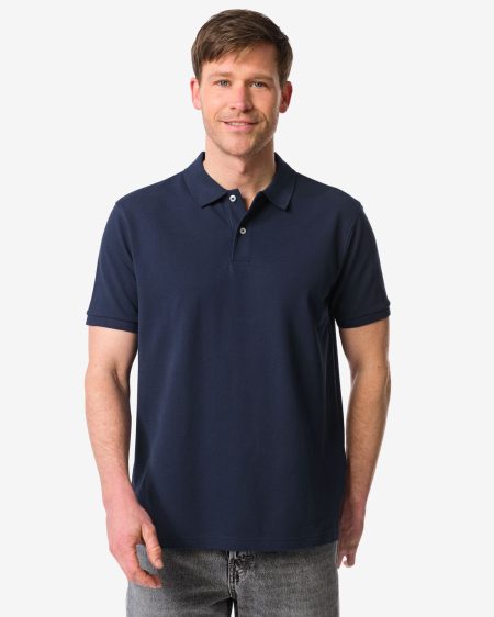 HEMA HEMA Herenpolo Donkerblauw (donkerblauw)