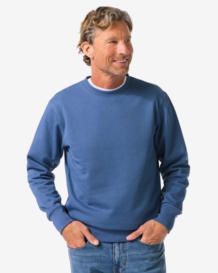 HEMA Herensweater Daryl Middenblauw (middenblauw)