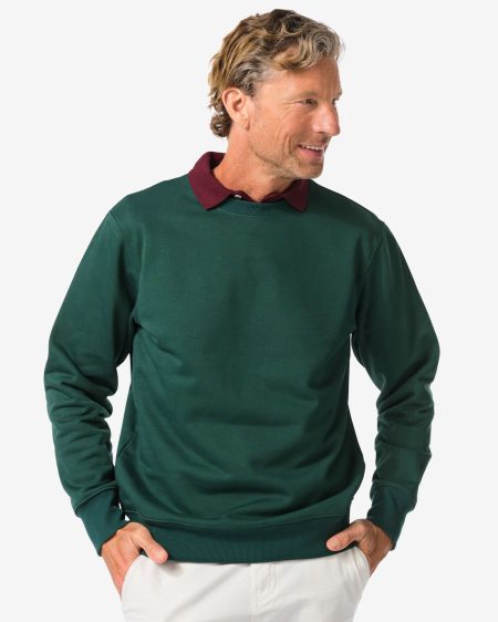 HEMA Herensweater Daryl Donkergroen (donkergroen)