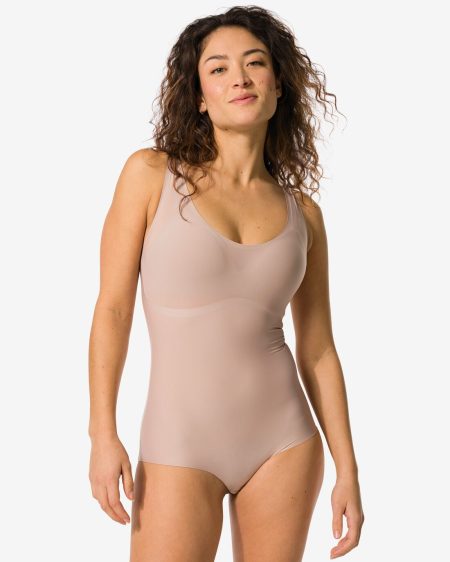 HEMA HEMA Medium Corrigerende Damesbody Second Skin Beige (beige)