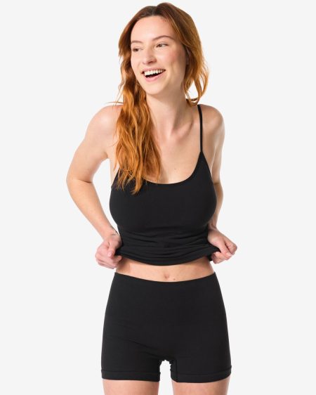 HEMA HEMA Licht Corrigerende Shortie Naadloos Katoen Zwart (zwart)