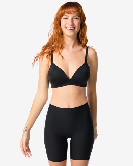 140 Medium Corrigerende Biker Hoge Taille Zwart (zwart)