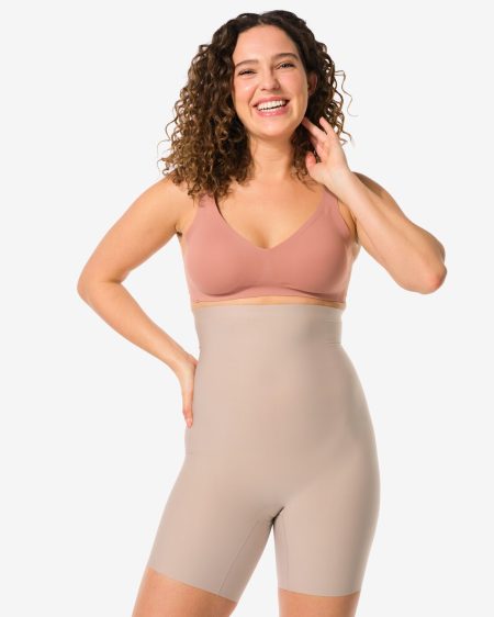 140 Medium Corrigerende Biker Extra Hoge Taille Beige (beige)