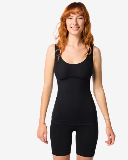 HEMA HEMA Medium Corrigerend Dameshemd Second Skin Zwart (zwart)