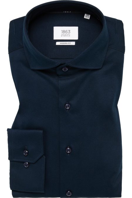 ETERNA 1863 Jersey shirt donkerblauw