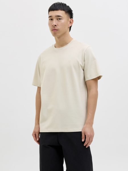 Jack & Jones Jprbluhug Ss Tee Basic T-shirts Silver Lining