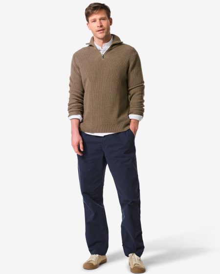 HEMA HEMA Herenbroek Bas Donkerblauw (donkerblauw)