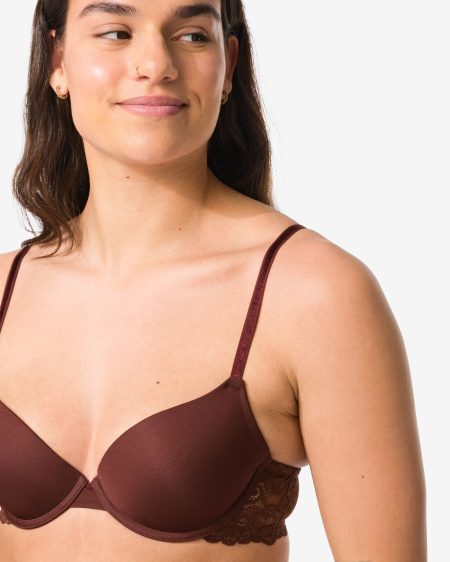 HEMA HEMA Push-up Bh Met Beugel Donkerbruin (donkerbruin)