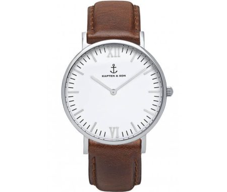 Kapten & Son Silver brown leather campus 4251145214531