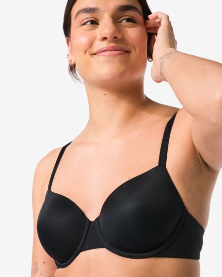 HEMA HEMA Voorgevormde Bh Met Beugel Zwart (zwart)