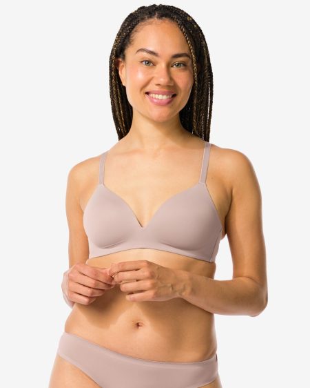 HEMA HEMA Voorgevormde Bh Zonder Beugel Beige (beige)