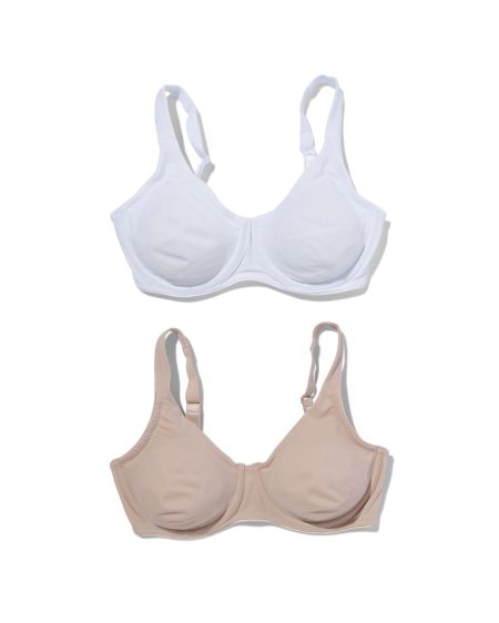 HEMA HEMA Niet Voorgevormde Bh Met Beugel E-F - 2 Stuks Multi (multi)