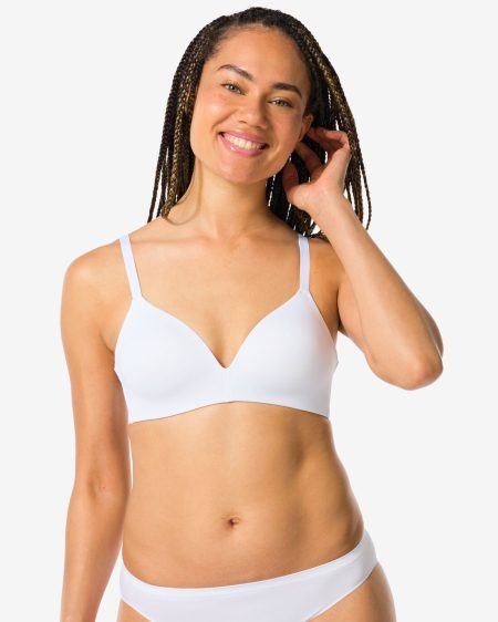 HEMA HEMA Voorgevormde Bh Zonder Beugel Wit (wit)