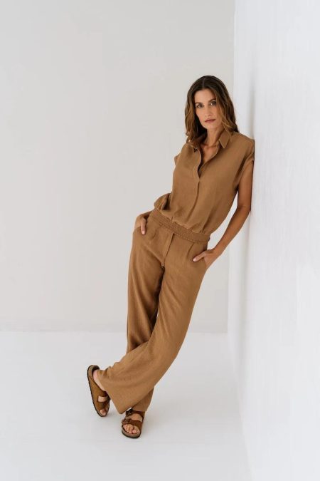 Maicazz Nieke Su25.60.029 T-shirt Korte Mouw Bronze