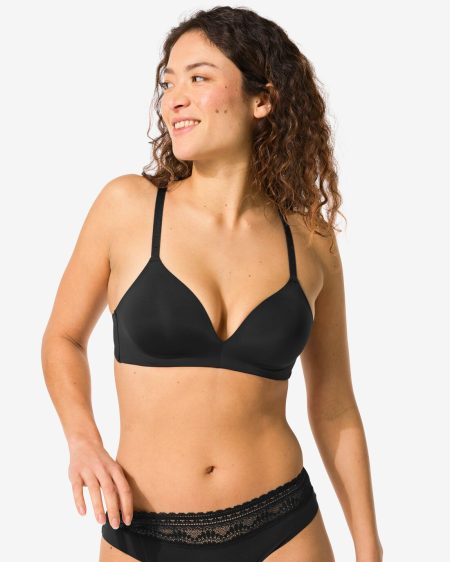 HEMA HEMA Voorgevormde Bh Zonder Beugel Zwart (zwart)