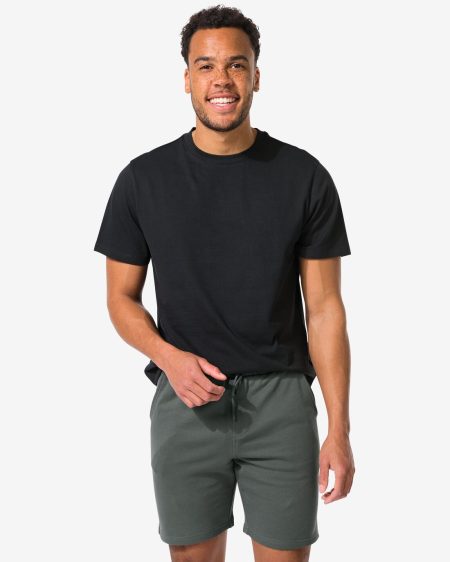 HEMA HEMA Heren T-shirt Regular Zwart (zwart)
