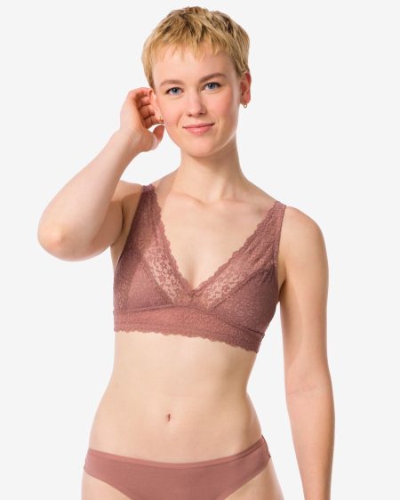 HEMA Bralette Met Kant Lichtbruin (lichtbruin)