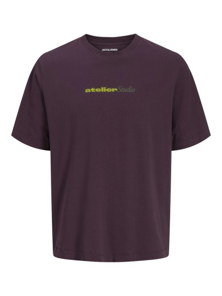 Jack & Jones Jjrody Tee Ss Crew Neck Print T-shirts Plum Perfect