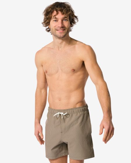 051 Herenzwembroek Seersucker Bruin (bruin)
