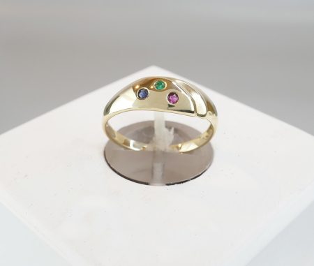 Christian Gouden ring met saffier