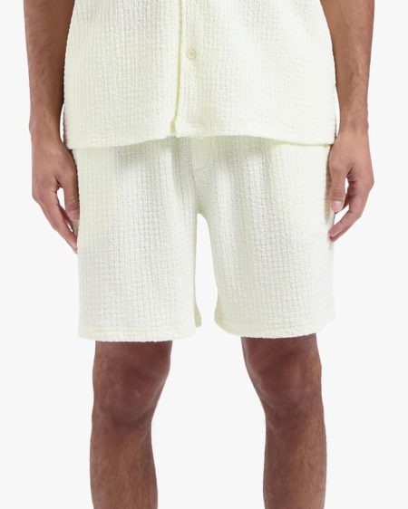 Croyez Homme Zeplin Seersucker Shorts Cr1-hs25-11 Korte Broeken 333 Off-white