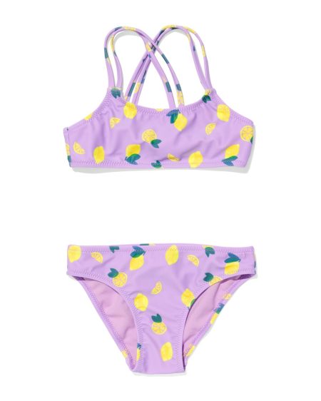 HEMA Kinder Bikini Met Citroenen Paars (paars)