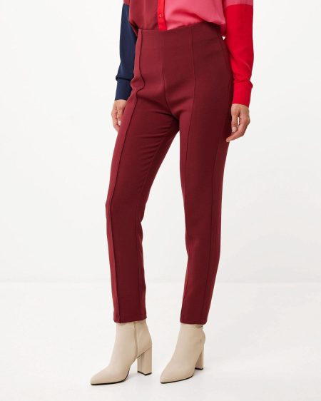 Straight leg pantalon Dark Red