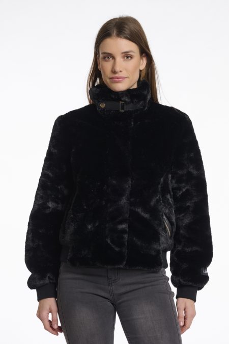 Rino - Pelle Ambra.7002511 Short Fake Fur Jacket Jackets 9900 Black