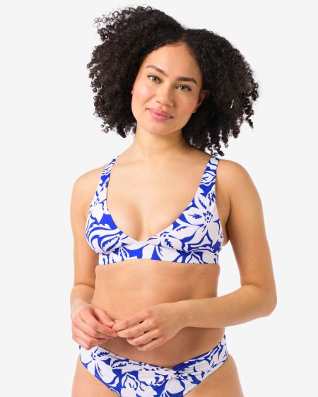 HEMA Damesbikinitop Triangel Blauw (blauw)